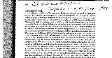 Bild: Eingemeindung Clingen
