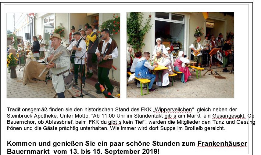 Bild: &Auml;nderungen beim Programm des Bauernmarktes