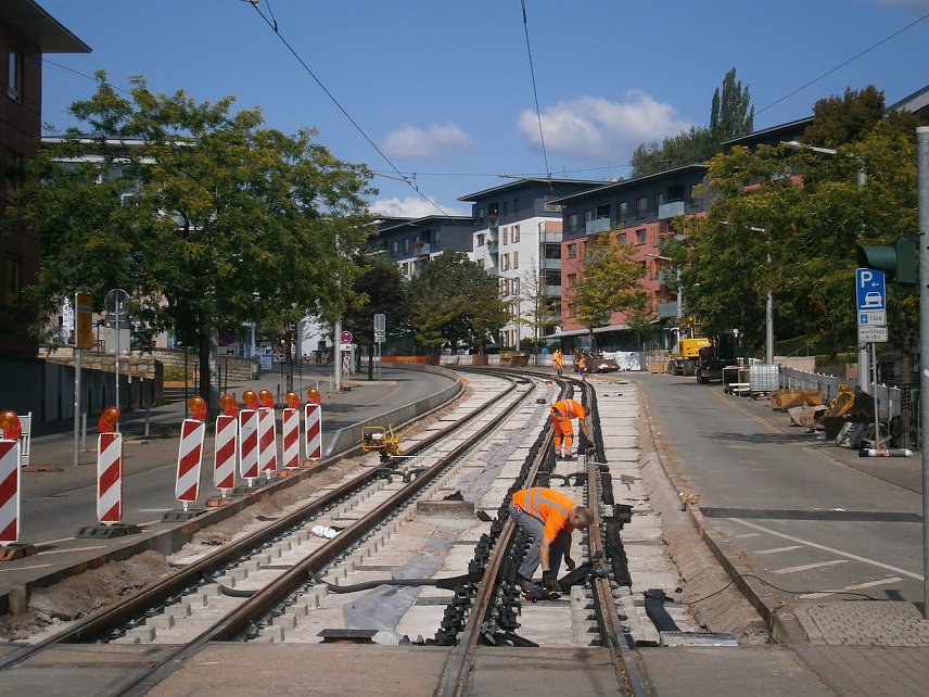 Bild: Stra&szlig;enbahnarbeiten