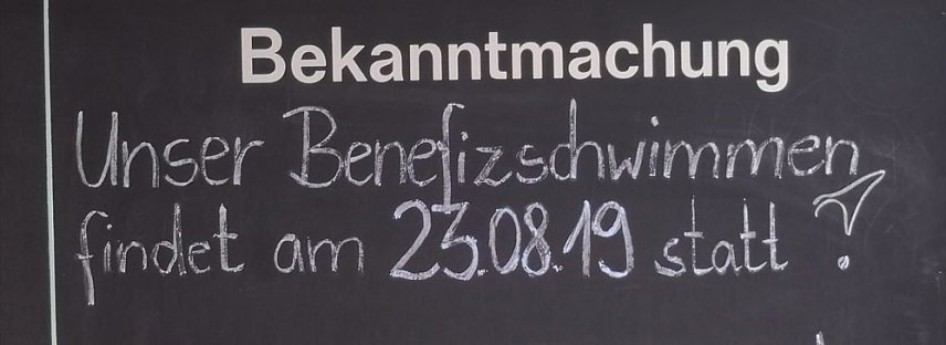 Bild: Benefizschwimmen im Greussener Freibad