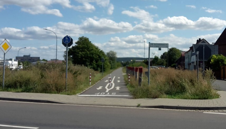 Bild: Mit dem E-Roller &uuml;ber den Unstrut-Werra-Radweg