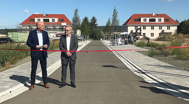 Bild: Freie Fahrt in der Sebastian-Bach-Stra&szlig;e