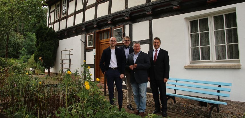 Bild: v.l.: Steffen Gr&auml;fe, Dr. Grisko, Andreas Liesegang und Wolfgang Asche