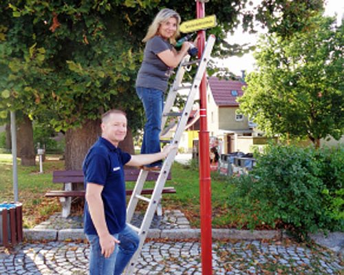Bild: Radlerpause mit Niveau in Etzleben