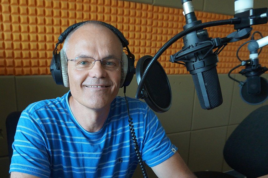 Bild: Dr. Steffen Zwanzig im Radio Enno