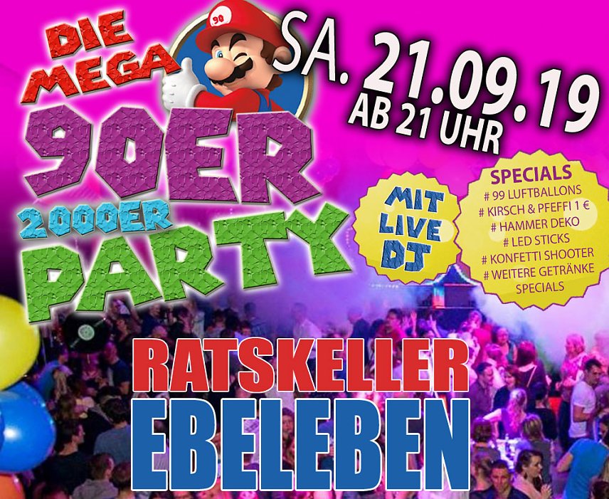 Bild: Die Mega 90er & 2000er Party