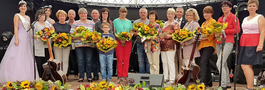 Bild: Gro&szlig;e Beteiligung am  25. "Frankenh&auml;user Blumensommer" 2019