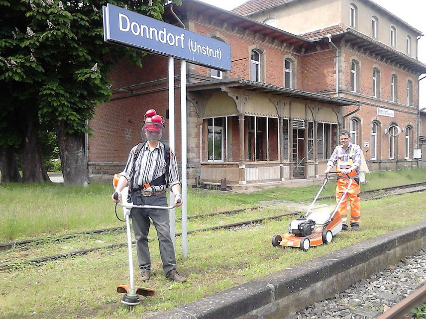 Bild: Lottomittelzuwendung f&uuml;r die IG Unstrutbahn e. V.
