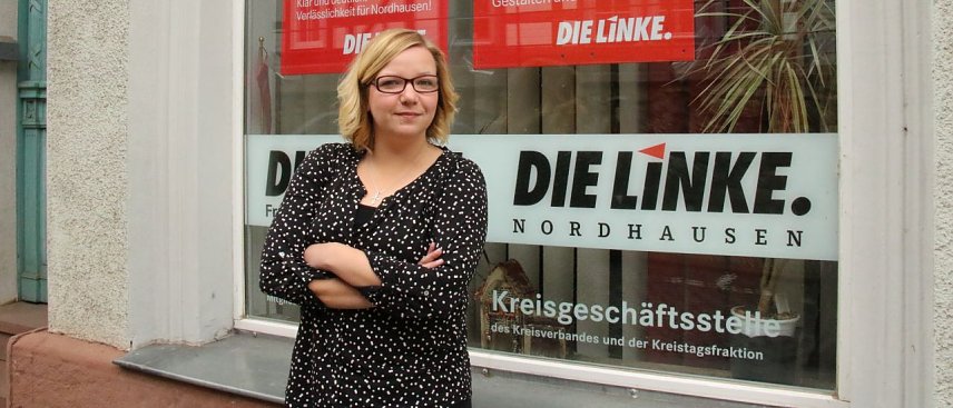 Bild: Will es noch einmal wissen: Katja Mitteldorf kandidiert als Landtagskandidatin f&uuml;r die Linke 