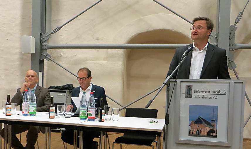 Bild: Alexander Dobrindt zum Tacheles Talk in Sondershausen