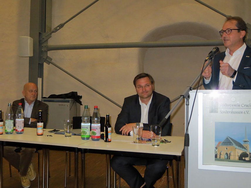 Bild: Alexander Dobrindt zum Tacheles Talk in Sondershausen