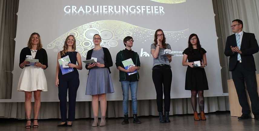 Bild: Graduationsfeier an der Nordh&auml;user Hochschule