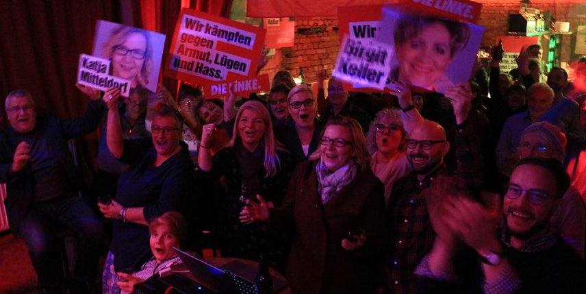 Bild: Die Linke feiert ihren Wahlerfolg