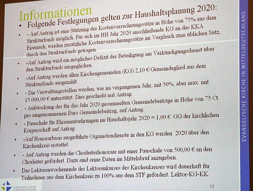 Bild: 4. Kreissynode nahm Beratungen auf