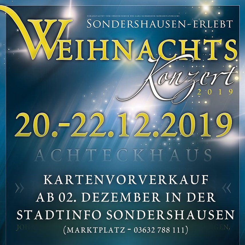 Bild: Drei Tage Weihnachtskonzert in Sondershausen