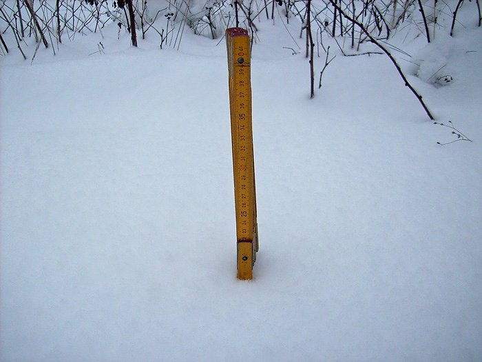 Bild: Schneeh&ouml;he Sondershausen