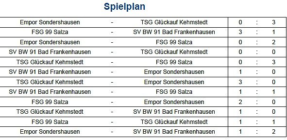 Bild: Endstand Kreismeisterschaft im Hallenfu&szlig;ball der Junioren (1)