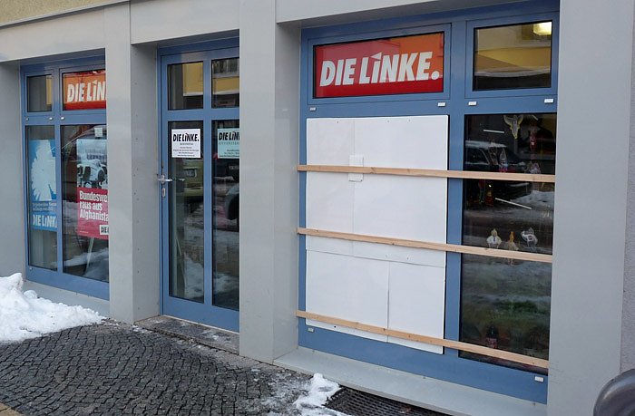 Bild: Zerst&ouml;rte Scheibe