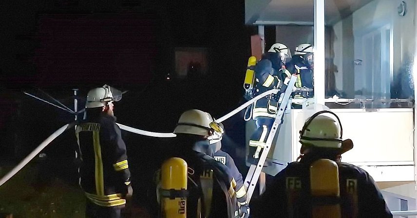 Bild: Feuerwehreinsatz am Silvesterabend in Sondershausen