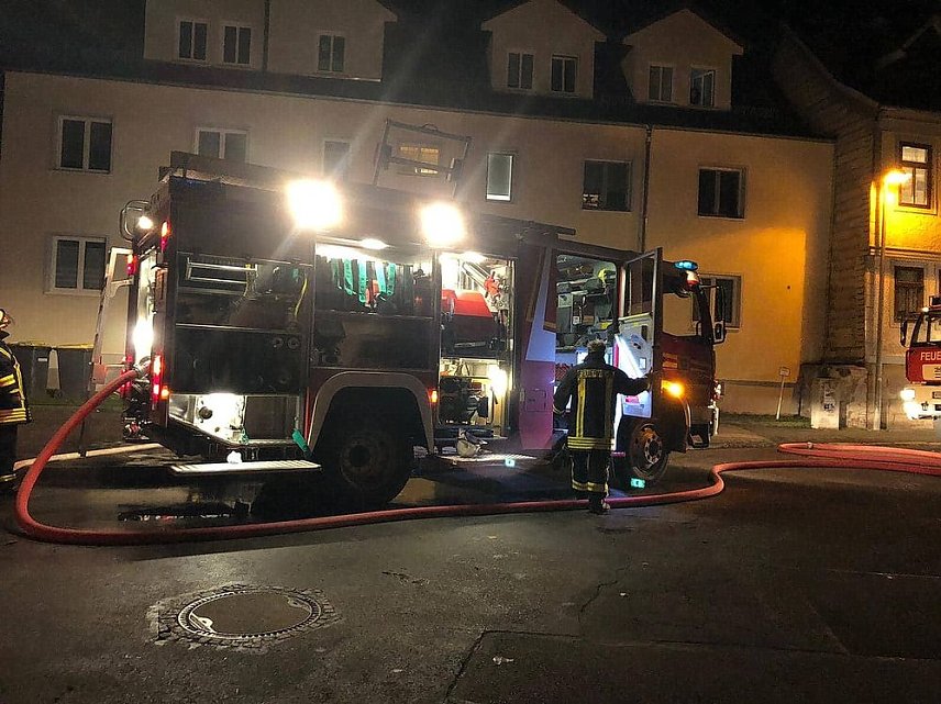 Bild: Feuerwehreinsatz am Silvesterabend in Sondershausen