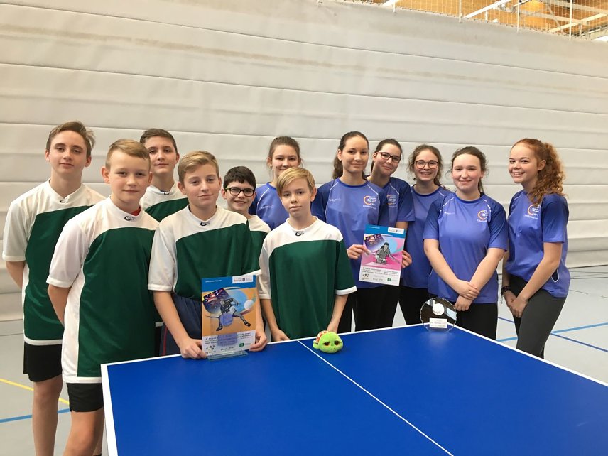 Bild: Curie-Gymnasium feierte Doppelsieg im Tischtennis