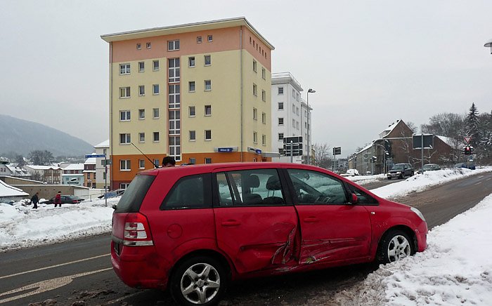 Bild: Unfall im Winter