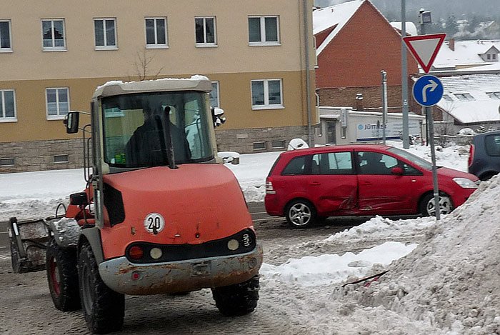Bild: Unfall mit Radlader