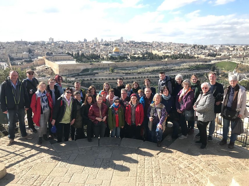 Bild: Die Nordh&auml;user Reisegruppe weilte am Mittwoch in Jerusalem