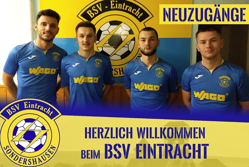 Bild: Vier Neuzug&auml;nge f&uuml;r Eintracht Sondershausen