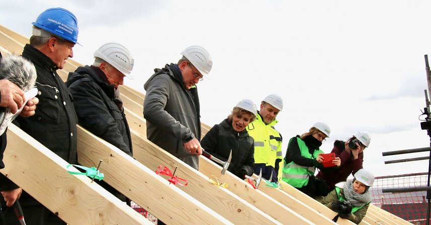 Bild: Richtfest am Humboldt-Gymnasium Nordhausen