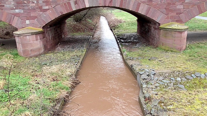 Bild: Wasserstand am Nachmittag
