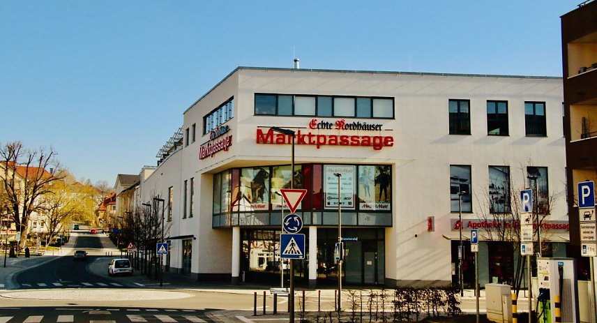 Bild: Leere Stra&szlig;en vor der Nordh&auml;user Marktpassage