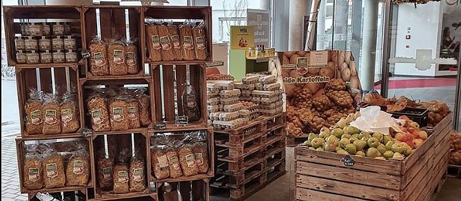 Bild: Blick in Eichsfelder Landladen in Worbis