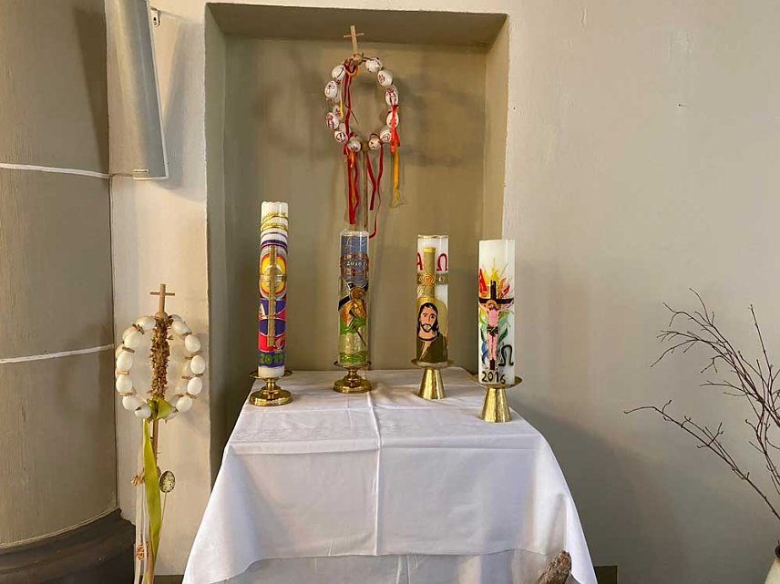 Bild: Ostergottesdienst Pfarrer Albrecht
