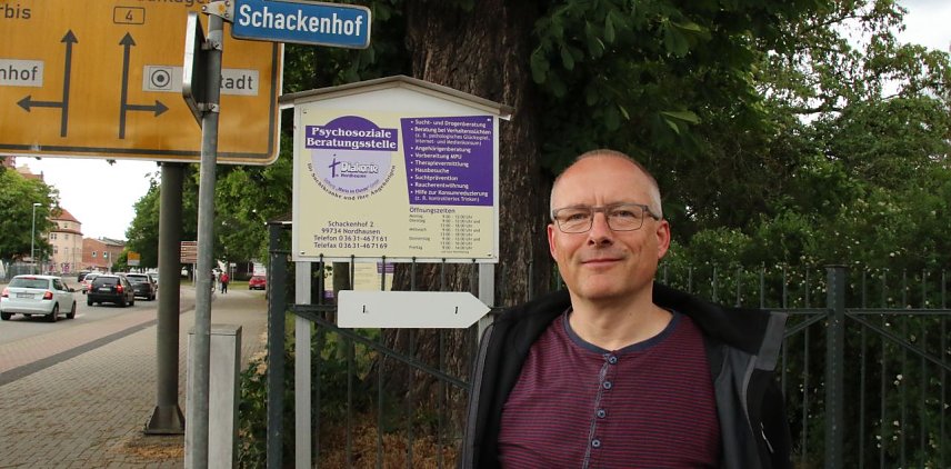 Bild: Der Leiter des Diakonie-Suchthilfezentrums in Nordhausen, Dirk Rzepus
