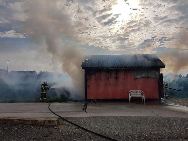 Bild: Brandeinsatz in Ro&szlig;leben