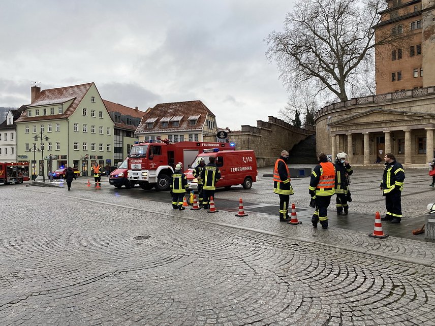 Bild: In Sondershausen hatte die Feuerwehr heute einiges zu tun