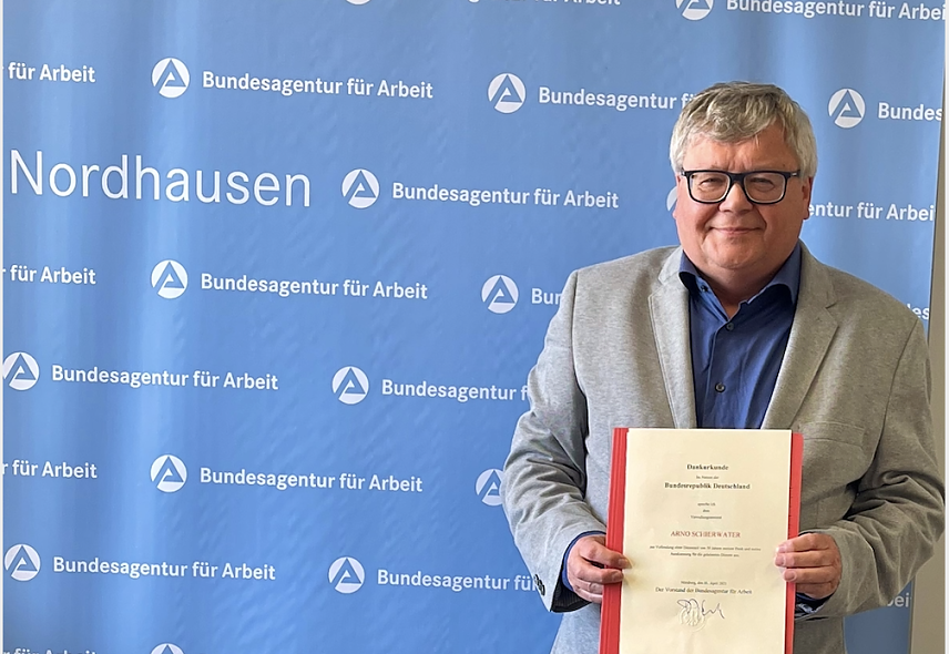 Bild: Jubilar Arno Schierwater 