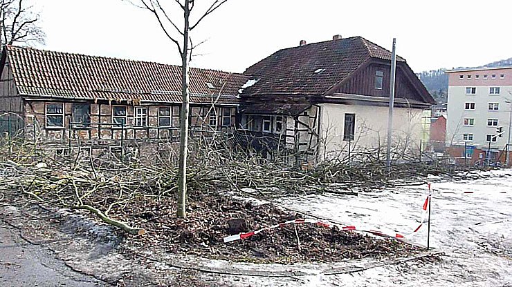 Bild: Baustart G&auml;stehaus