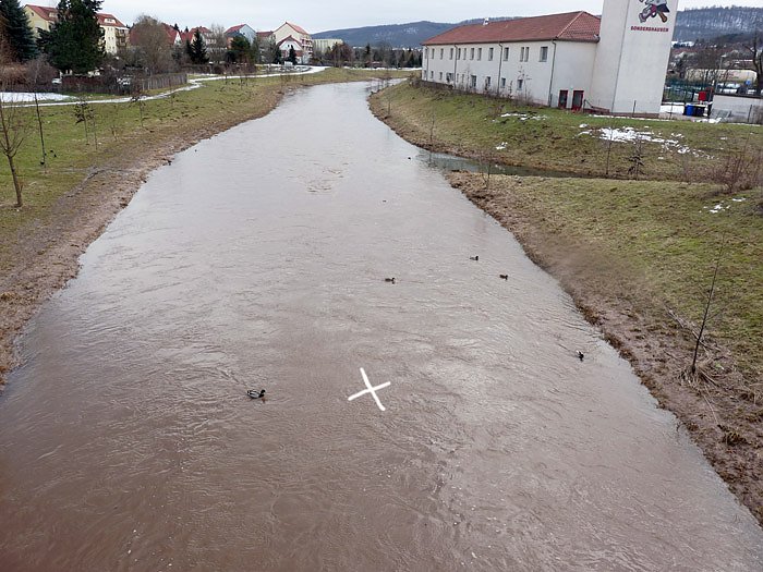 Bild: Entenbeobachtungsposten in der Wipper