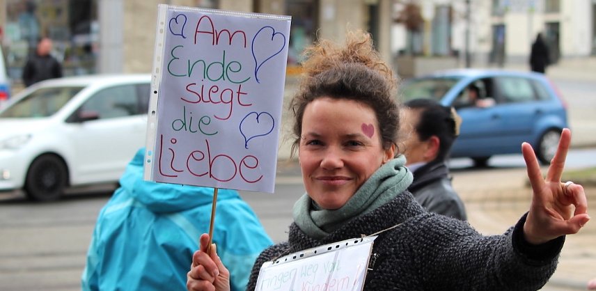 Bild: Die Proteste gegen die Coronama&szlig;nahmen errecitenn im M&auml;rz auch Nordhausen