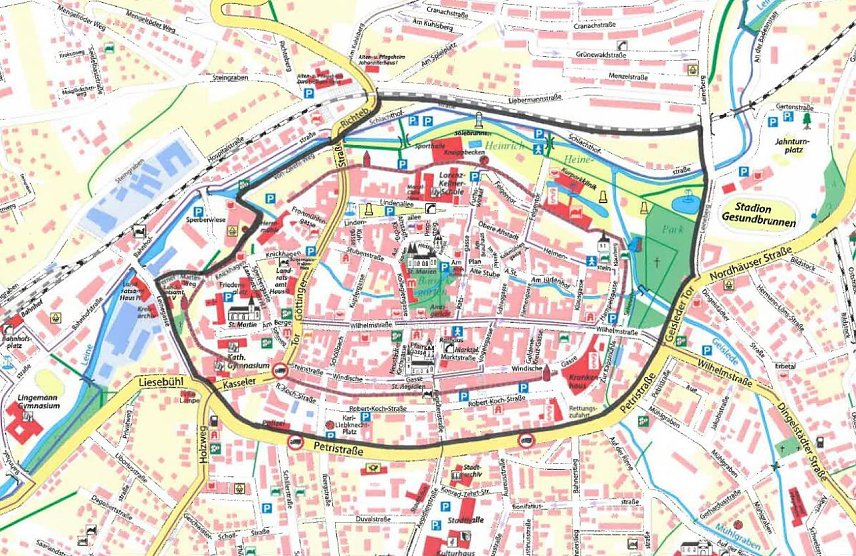 Bild: Verbotszone in Heiligenstadt