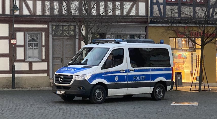Bild: Ruhiger Nachmittag f&uuml;r die Polizisten