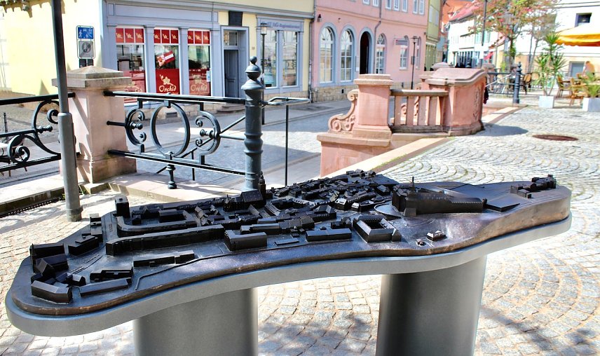 Bild: Modell der Stadt Sondershausen 