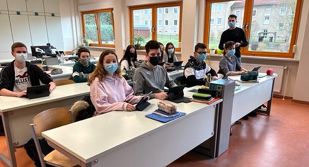 Bild: iPads erleichtern am Schillergymansium das Lernen