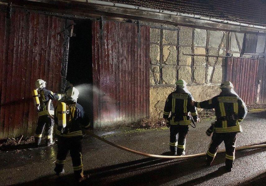 Bild: Brandstiftung in Westerengel?