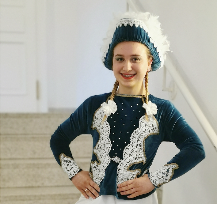 Bild: Tanzmariechen Leni Pawlak wird im Erfurter Kaisersaal tanzen