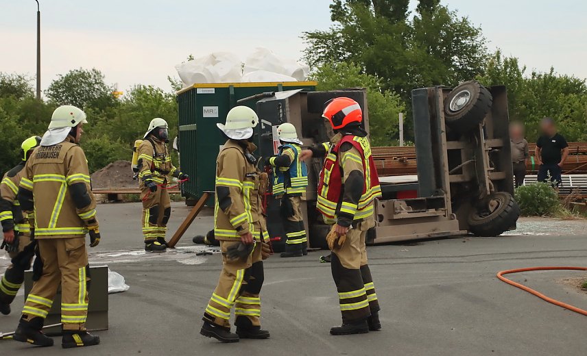 Bild: Schwerer Arbeitsunfall gestern Abend in Nordhausen