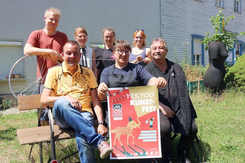 Bild: Das Team des Kunstfestes in Nordhausen  