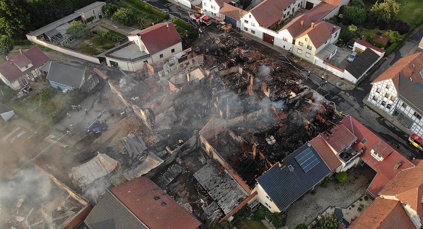 Bild: Nach der Brandkatastrophe in Bothenheilingen